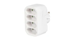 Rozgałęźnik wtyczkowy 4-gniazda b/u Euro R-4