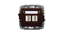 TREND Gniazdo podwójne 2xUSB-AA 3.0 brązowy 4GUSB-6