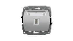 TREND Gniazdo pojedyncze USB-AA 3.0 srebrny metalik 7GUSB-5