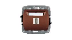 TREND Gniazdo pojedyncze USB-AA 3.0 brązowy metalik 9GUSB-5
