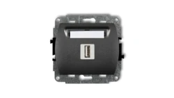TREND Gniazdo pojedyncze USB-AA 3.0 grafitowy 11GUSB-5
