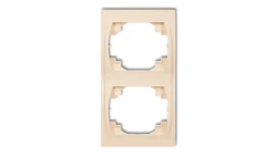 LOGO Ramka pionowa podwójna beżowy 1LRV-2