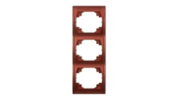 LOGO Ramka pionowa potrójna brązowy metalik 9LRV-3