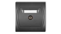 LOGO Gniazdo antenowe TV pojedyncze grafitowy 11LGTV-1