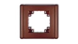 Kompletna ramka uniwersalna pojedyncza brązowy metalik 9FR-1