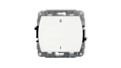 TREND Łącznik dwubiegunowy podświetlany biały WP-9L