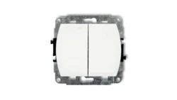 TREND Przycisk dwubiegunowy biały WP-44.2