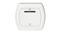 TREND Sterownik roletowy sterowany dotykiem i dowolnym pilotem biały SR-1