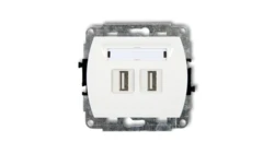 TREND Gniazdo podwójne 2xUSB-AA biały GUSB-2