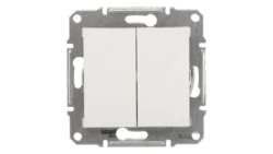 Sedna Łącznik schodowy podwójny 10AX biały IP20 SDN0600121