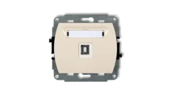 TREND Gniazdo pojedyncze USB-AB beżowy 1GUSB-3