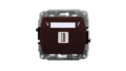 TREND Gniazdo pojedyncze USB-AA brązowy 4GUSB-1