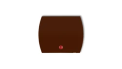 Klawisz z oczkiem do łączników serii TREND i LOGO brązowy 4KZO