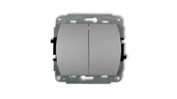 TREND Przycisk dwubiegunowy srebrny metalik 7WP-44.2