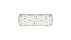 TREND Puszka montażowa pozioma potrójna srebrny metalik 7PTH-3