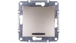 Sedna Łącznik schodowy 10AX z podświetleniem satyna IP20 SDN1500268
