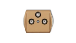 TREND Gniazdo multimedialne 3F DATA (UPC) złoty metalik 8GMU