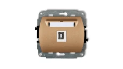 TREND Gniazdo pojedyncze USB-AB złoty metalik 8GUSB-3