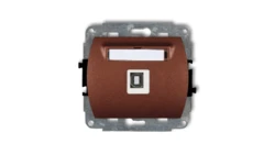 TREND Gniazdo pojedyncze USB-AB brĄzowy metalik 9GUSB-3