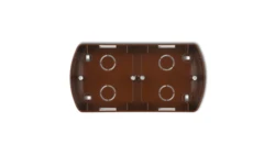 TREND Puszka montażowa pozioma podwójna brĄzowy metalik 9PTH-2