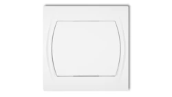 LOGO Łącznik jednobiegunowy podświetlany biały LWP-1L