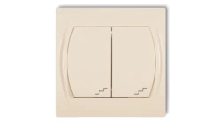 LOGO Łącznik podwójny schodowy beżowy 1LWP-33