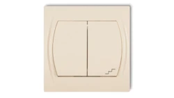 LOGO Łącznik jednobiegunowy ze schodowym beżowy 1LWP-10