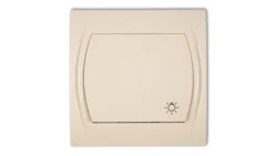 LOGO Przycisk /światło/ podświetlany beżowy 1LWP-5L