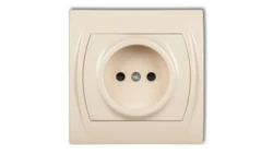 LOGO Gniazdo pojedyncze b/u beżowy 1LGP-1p