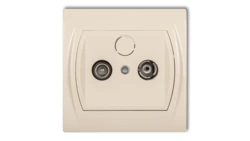 LOGO Gniazdo antenowe RTV końcowe 2dB beżowy 1LG2K