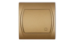 LOGO Przycisk /dzwonek/ złoty metalik 8LWP-4
