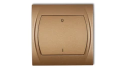 LOGO Łącznik dwubiegunowy podświetlany złoty metalik 8LWP-9L