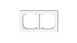 DECO Ramka podwójna biały DR-2