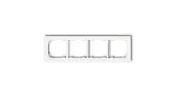 DECO Ramka poczwórna biały DR-4