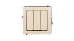 DECO Łącznik potrójny beżowy 1DWP-7