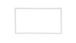 Ramka wypełniająca podwójna serii DECO biały DRW-2