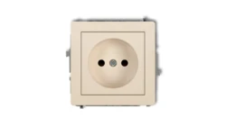 DECO Gniazdo pojedyncze b/u beżowy 1DGP-1p