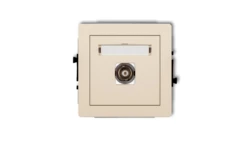 DECO Gniazdo pojedyncze BNC beżowy 1DGBNC-1