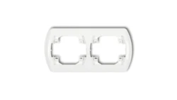 TREND Ramka pozioma podwójna biały RH-2