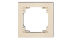 DECO Ramka pojedyncza beżowy 1DR-1