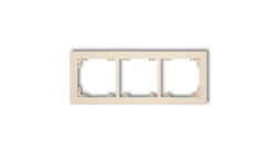 DECO Ramka potrójna beżowy 1DR-3