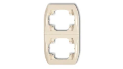 TREND Ramka pionowa podwójna beżowy 1RV-2