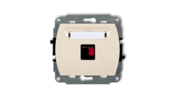 TREND Gniazdo głośnikowe pojedyncze beżowy 1GG-1