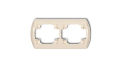 TREND Ramka pozioma podwójna beżowy 1RH-2