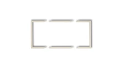 Ramka wypełniająca podwójna serii DECO beżowy 1DRW-2