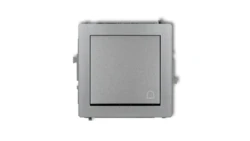 DECO Przycisk /dzwonek/ srebrny metalik 7DWP-4