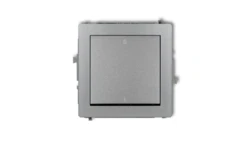 DECO Łącznik dwubiegunowy srebrny metalik 7DWP-9