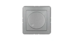 DECO Ściemniacz elektroniczny przyciskowo-obrotowy srebrny metalik 7DRO-1