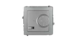 DECO Regulator temperatury elektroniczny z czujnikiem podpodłogowym srebrny metalik 7DRT-1