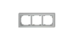 DECO Ramka potrójna srebrny metalik 7DR-3